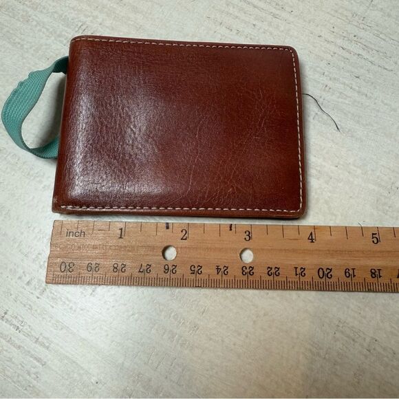 Fossil Small ID Wallet with Teal Cord (stretched) - Picture 11 of 16